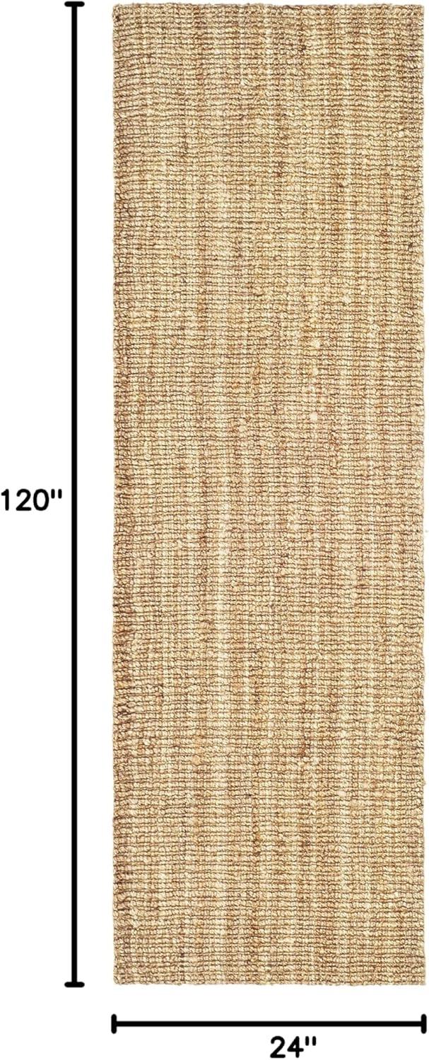 image:imageSAFAVIEH Area Rug 9x12 Natural Fiber Collection Large Natural Brown Handmade Jute Farmhouse Style Chunky Textured Thick Pile NF447ANatural
