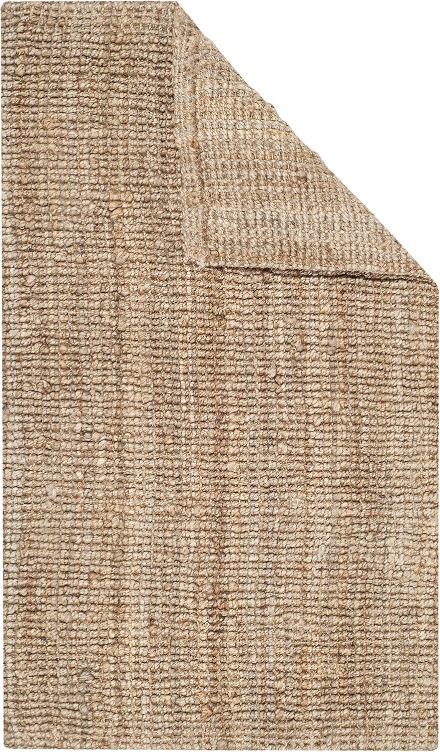 image:imageSAFAVIEH Area Rug 9x12 Natural Fiber Collection Large Natural Brown Handmade Jute Farmhouse Style Chunky Textured Thick Pile NF447ANatural
