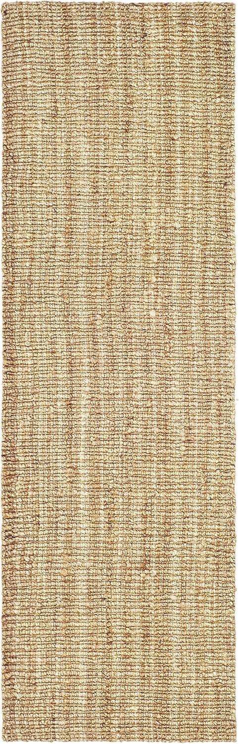 image:imageSAFAVIEH Area Rug 9x12 Natural Fiber Collection Large Natural Brown Handmade Jute Farmhouse Style Chunky Textured Thick Pile NF447ANatural