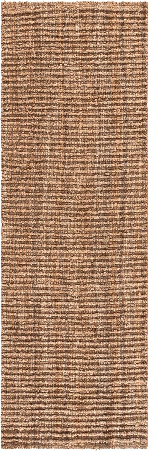 image:imageSAFAVIEH Area Rug 9x12 Natural Fiber Collection Large Natural Brown Handmade Jute Farmhouse Style Chunky Textured Thick Pile NF447ANatural