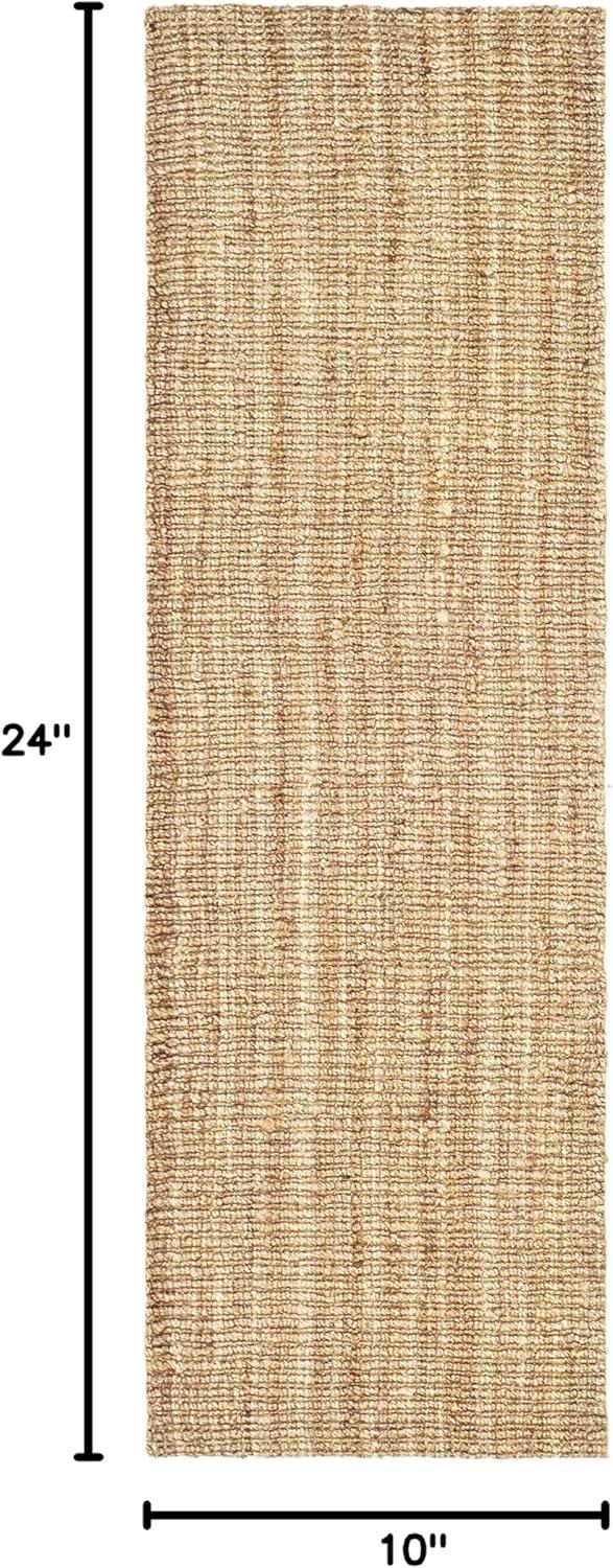 image:imageSAFAVIEH Area Rug 9x12 Natural Fiber Collection Large Natural Brown Handmade Jute Farmhouse Style Chunky Textured Thick Pile NF447ANatural