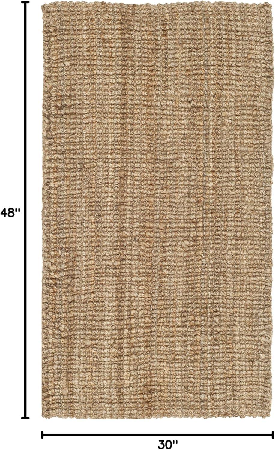 image:imageSAFAVIEH Area Rug 9x12 Natural Fiber Collection Large Natural Brown Handmade Jute Farmhouse Style Chunky Textured Thick Pile NF447ANatural