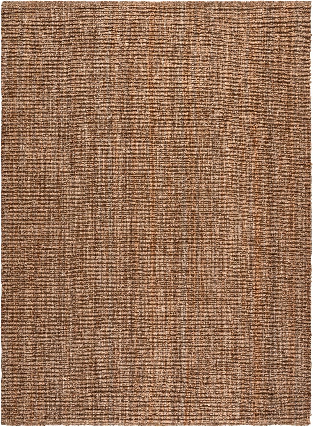 image:imageSAFAVIEH Area Rug 9x12 Natural Fiber Collection Large Natural Brown Handmade Jute Farmhouse Style Chunky Textured Thick Pile NF447ANatural