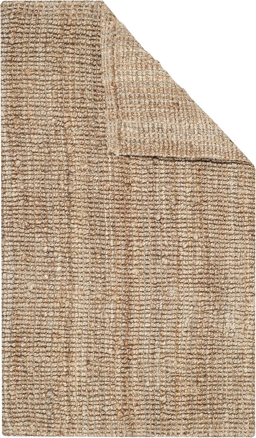 image:imageSAFAVIEH Area Rug 9x12 Natural Fiber Collection Large Natural Brown Handmade Jute Farmhouse Style Chunky Textured Thick Pile NF447ANatural