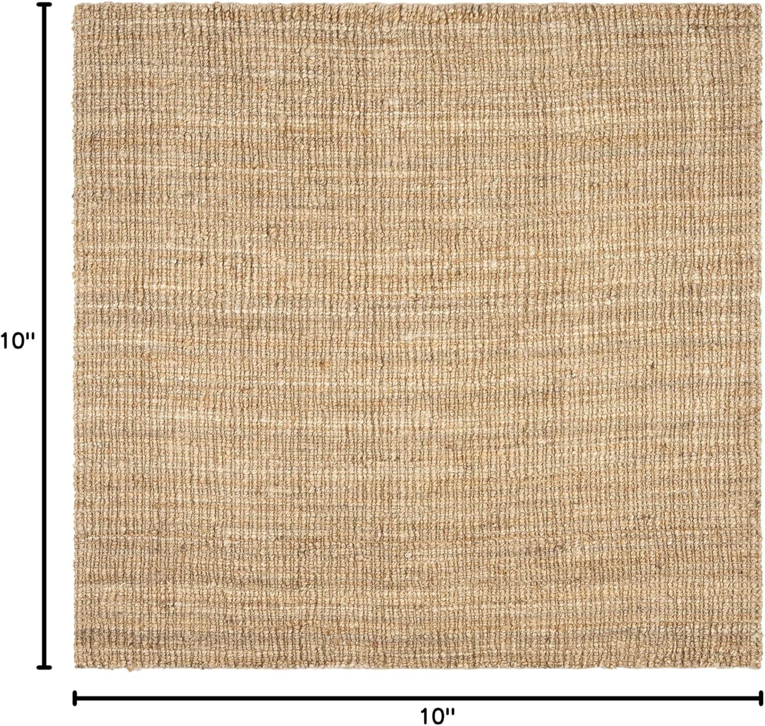 image:imageSAFAVIEH Area Rug 9x12 Natural Fiber Collection Large Natural Brown Handmade Jute Farmhouse Style Chunky Textured Thick Pile NF447ANatural