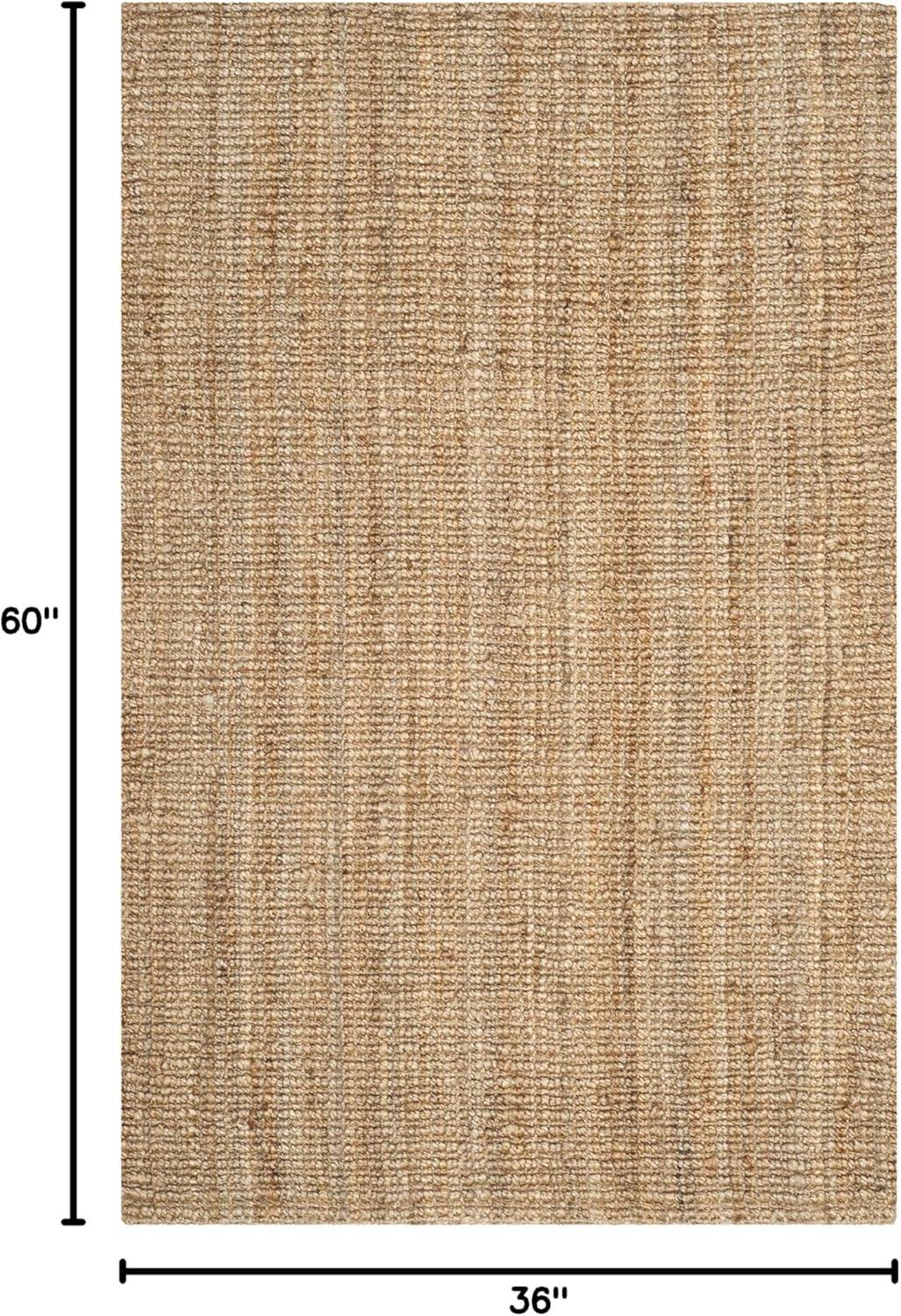 image:imageSAFAVIEH Area Rug 9x12 Natural Fiber Collection Large Natural Brown Handmade Jute Farmhouse Style Chunky Textured Thick Pile NF447ANatural