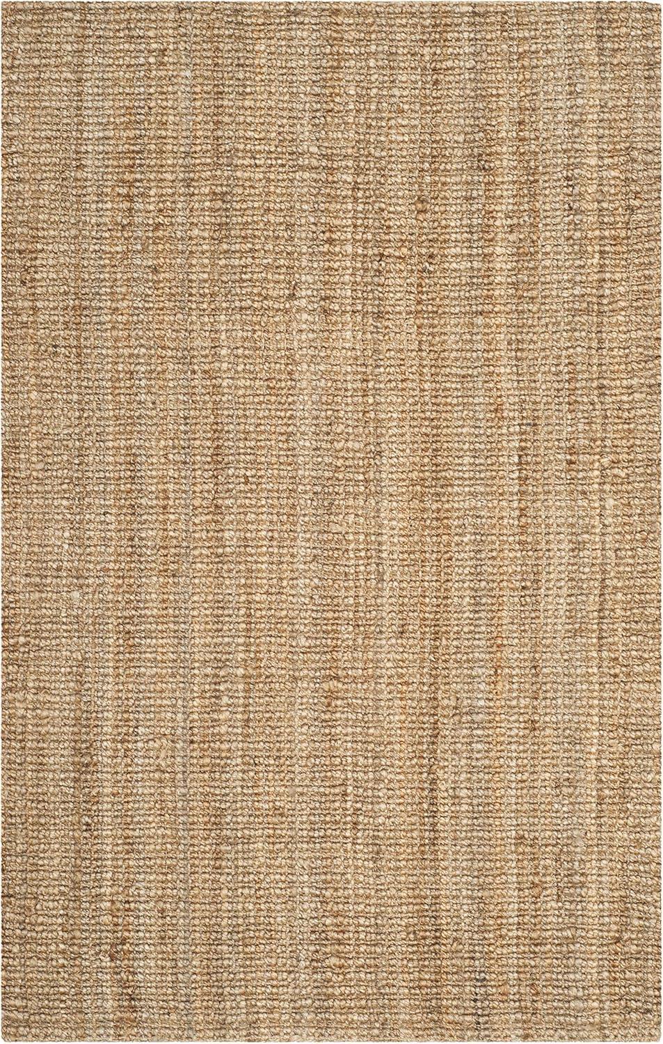 image:imageSAFAVIEH Area Rug 9x12 Natural Fiber Collection Large Natural Brown Handmade Jute Farmhouse Style Chunky Textured Thick Pile NF447ANatural