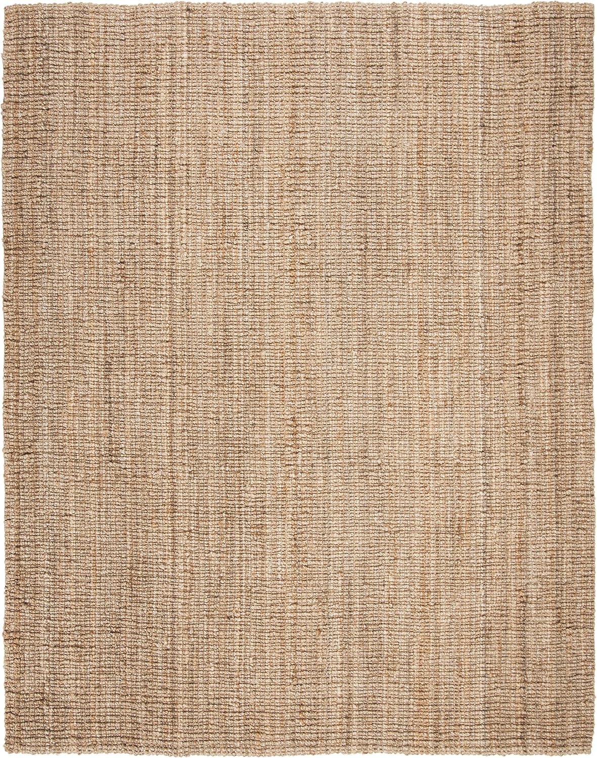 image:imageSAFAVIEH Area Rug 9x12 Natural Fiber Collection Large Natural Brown Handmade Jute Farmhouse Style Chunky Textured Thick Pile NF447ANatural