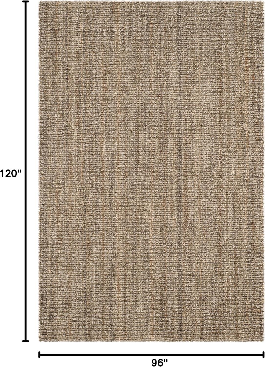 image:imageSAFAVIEH Area Rug 9x12 Natural Fiber Collection Large Natural Brown Handmade Jute Farmhouse Style Chunky Textured Thick Pile NF447ANaturalGrey