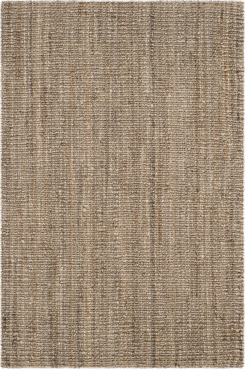 image:imageSAFAVIEH Area Rug 9x12 Natural Fiber Collection Large Natural Brown Handmade Jute Farmhouse Style Chunky Textured Thick Pile NF447ANaturalGrey