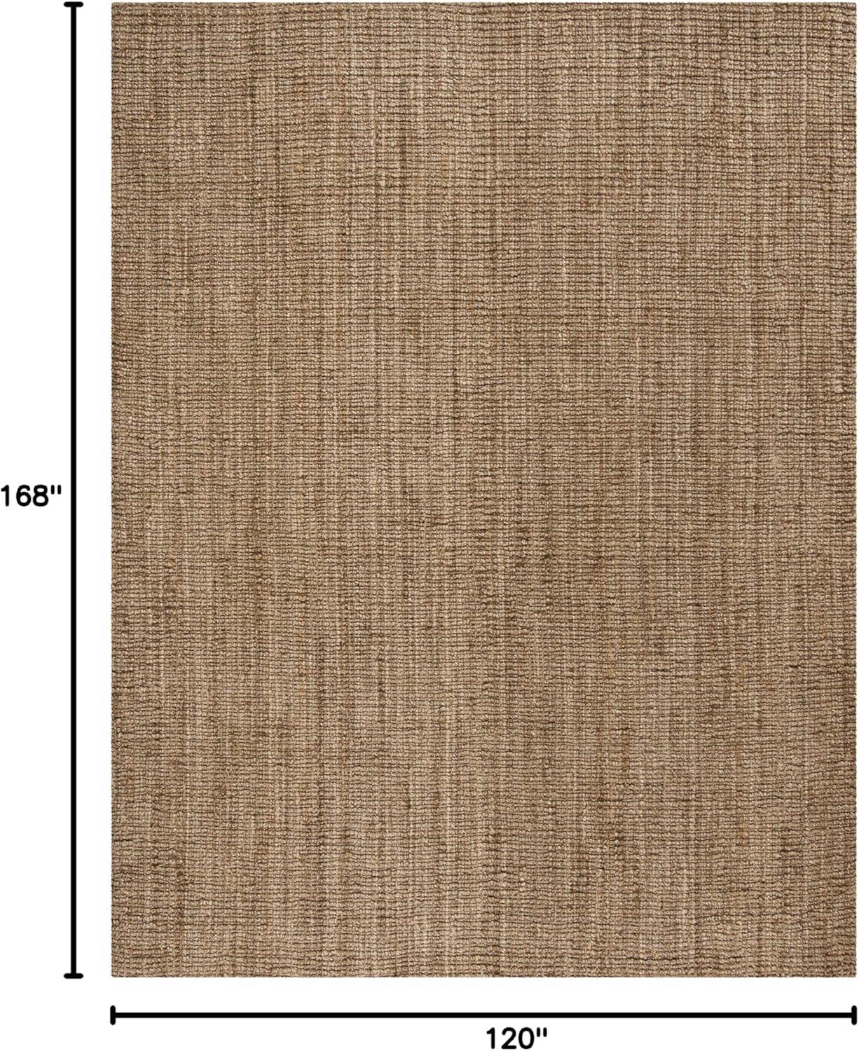 image:imageSAFAVIEH Area Rug 9x12 Natural Fiber Collection Large Natural Brown Handmade Jute Farmhouse Style Chunky Textured Thick Pile NF447ANaturalGrey
