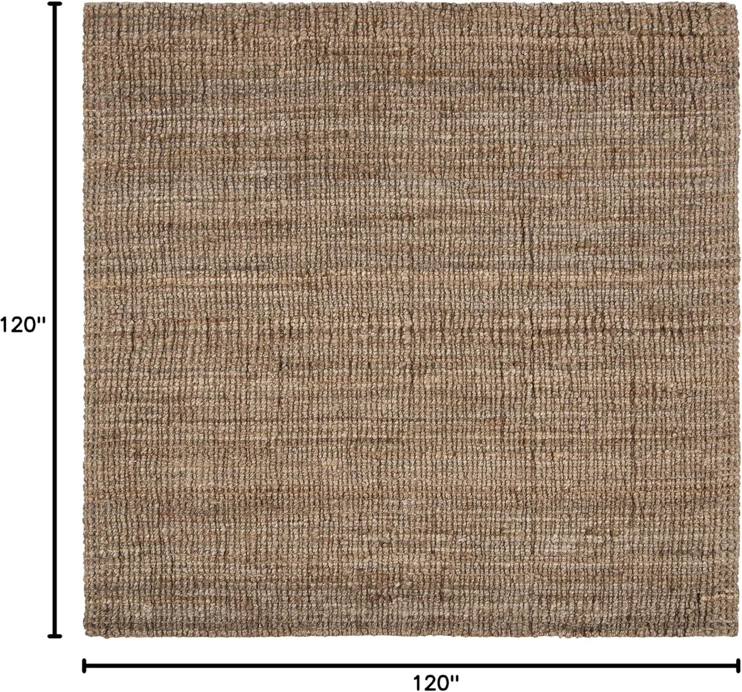 image:imageSAFAVIEH Area Rug 9x12 Natural Fiber Collection Large Natural Brown Handmade Jute Farmhouse Style Chunky Textured Thick Pile NF447ANaturalGrey