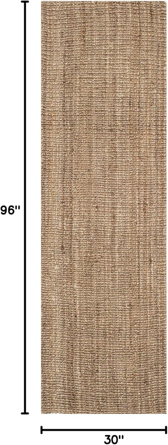 image:imageSAFAVIEH Area Rug 9x12 Natural Fiber Collection Large Natural Brown Handmade Jute Farmhouse Style Chunky Textured Thick Pile NF447ANaturalGrey