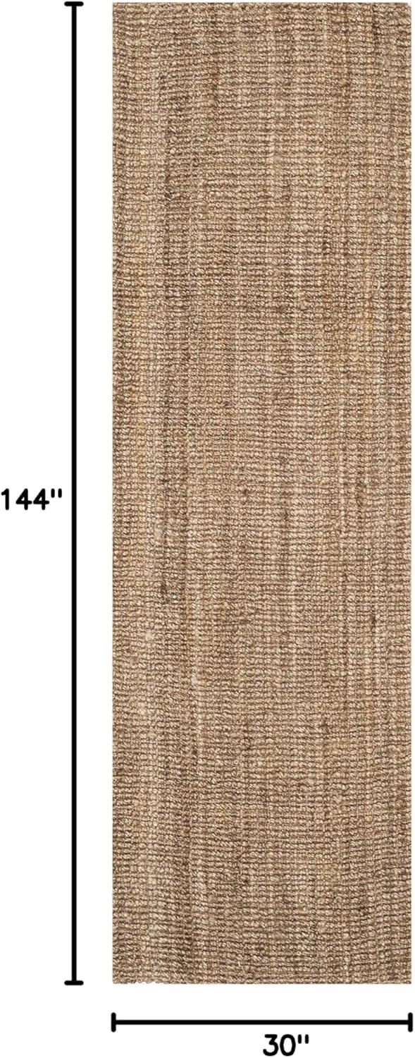 image:imageSAFAVIEH Area Rug 9x12 Natural Fiber Collection Large Natural Brown Handmade Jute Farmhouse Style Chunky Textured Thick Pile NF447ANaturalGrey