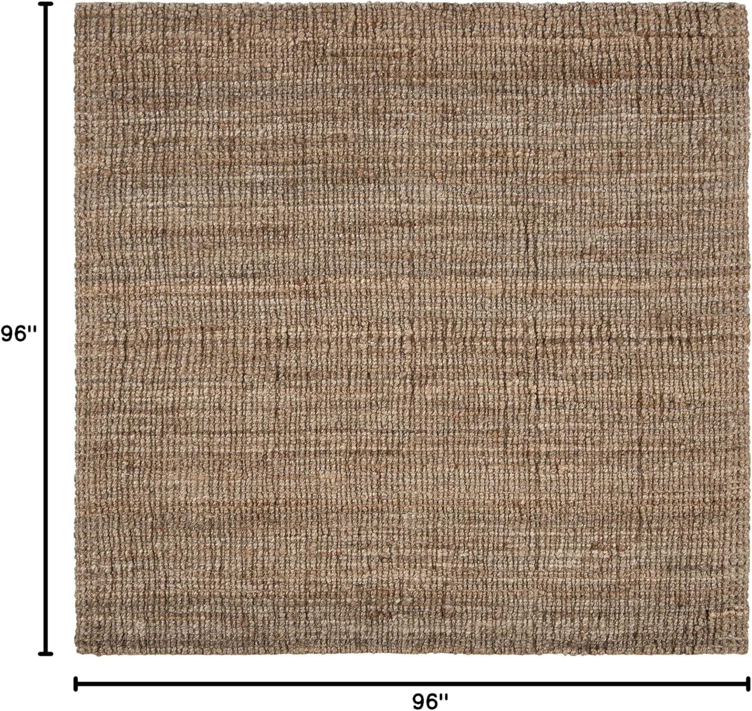 image:imageSAFAVIEH Area Rug 9x12 Natural Fiber Collection Large Natural Brown Handmade Jute Farmhouse Style Chunky Textured Thick Pile NF447ANaturalGrey