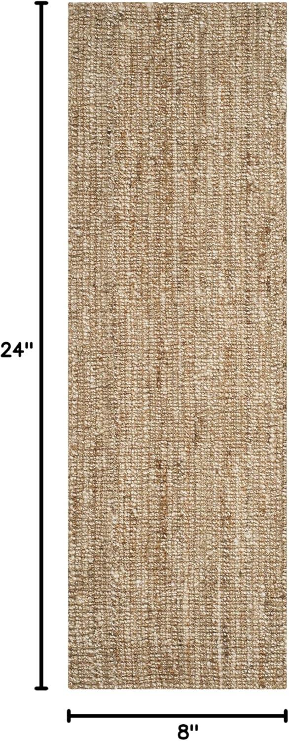 image:imageSAFAVIEH Area Rug 9x12 Natural Fiber Collection Large Natural Brown Handmade Jute Farmhouse Style Chunky Textured Thick Pile NF447ANaturalIvory