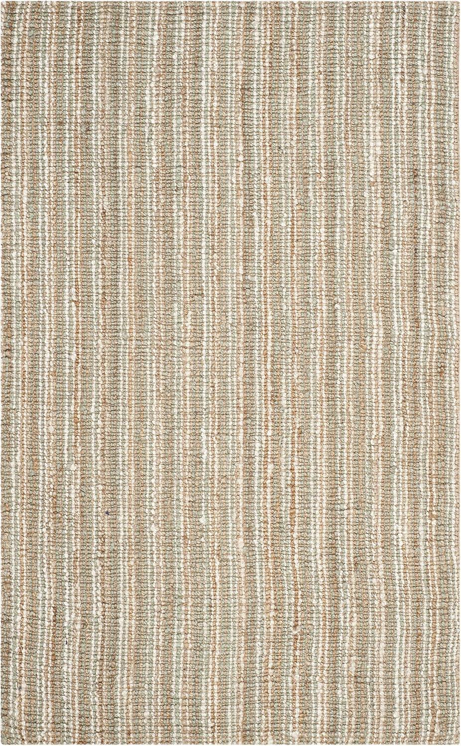 image:imageSAFAVIEH Area Rug 9x12 Natural Fiber Collection Large Natural Brown Handmade Jute Farmhouse Style Chunky Textured Thick Pile NF447ANaturalIvory