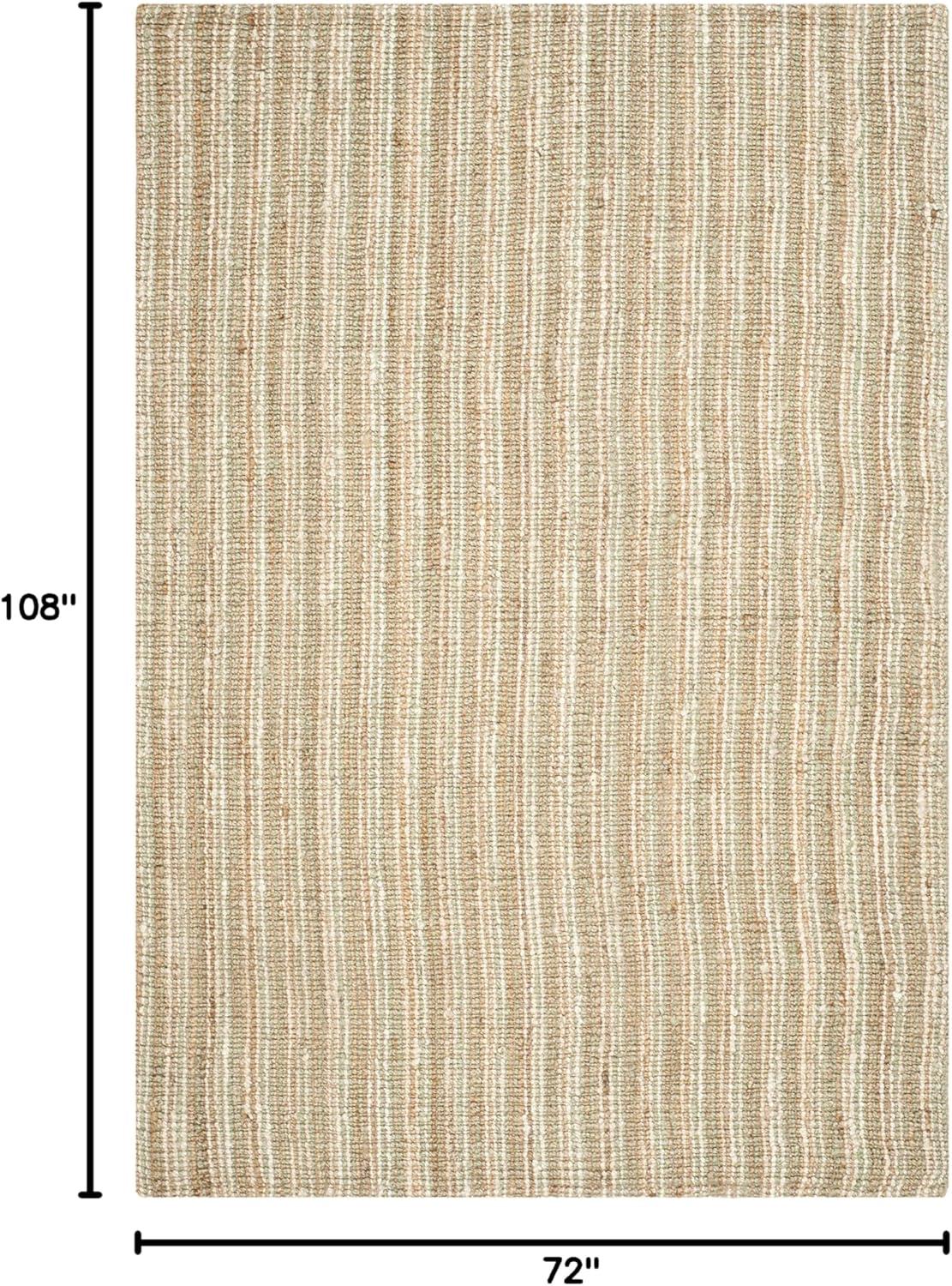 image:imageSAFAVIEH Area Rug 9x12 Natural Fiber Collection Large Natural Brown Handmade Jute Farmhouse Style Chunky Textured Thick Pile NF447ANaturalIvory