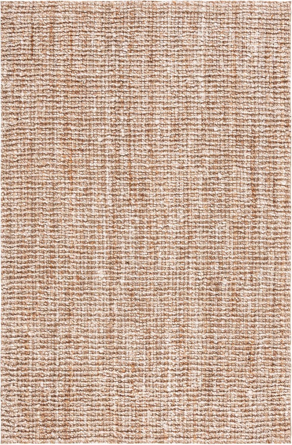 image:imageSAFAVIEH Area Rug 9x12 Natural Fiber Collection Large Natural Brown Handmade Jute Farmhouse Style Chunky Textured Thick Pile NF447ANaturalIvory