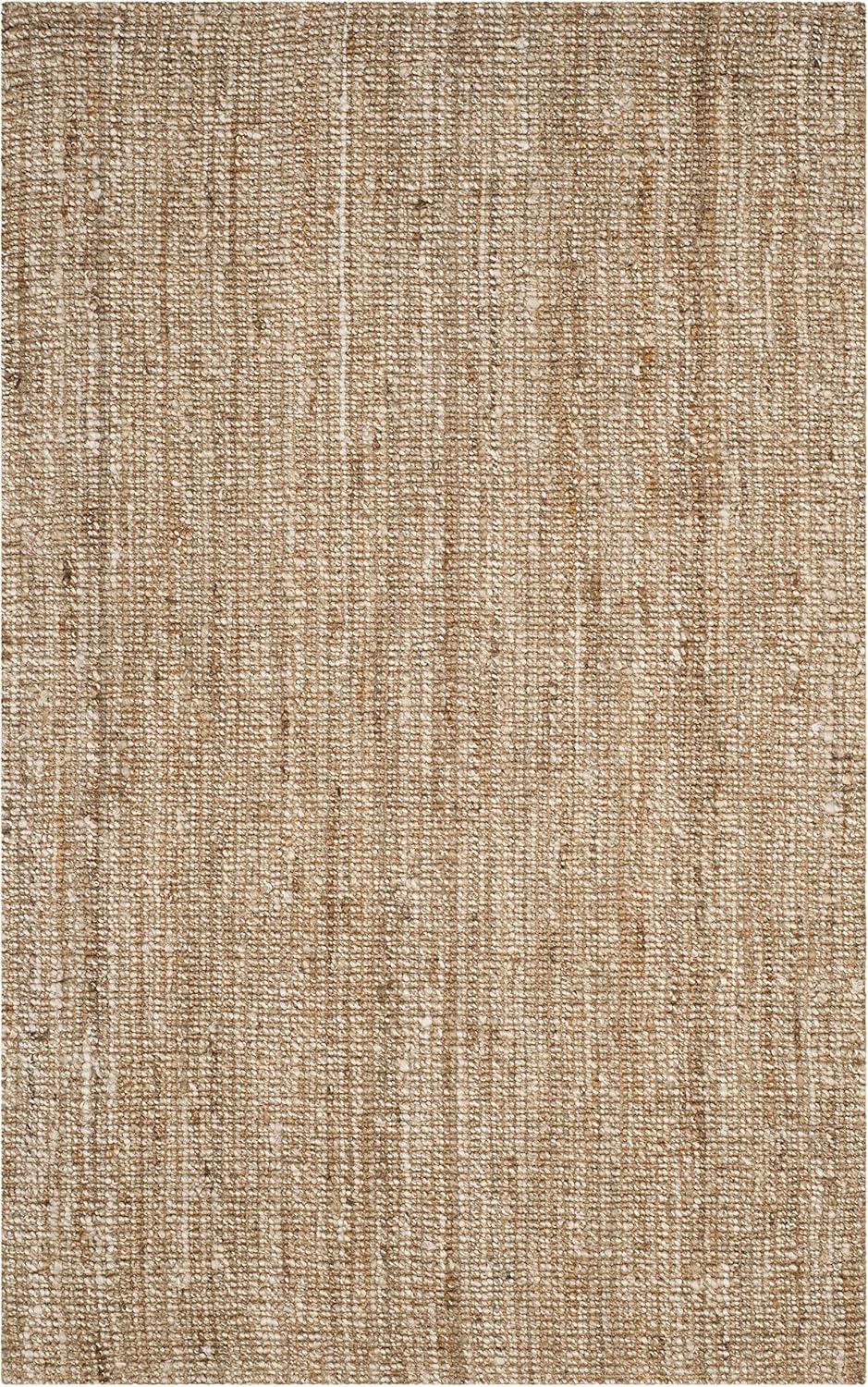 image:imageSAFAVIEH Area Rug 9x12 Natural Fiber Collection Large Natural Brown Handmade Jute Farmhouse Style Chunky Textured Thick Pile NF447ANaturalIvory