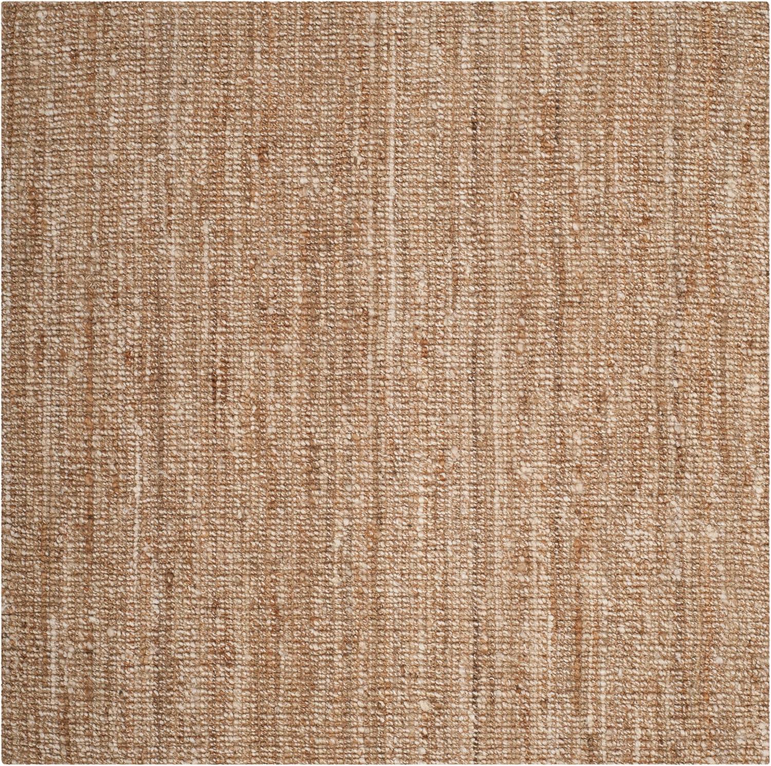 image:imageSAFAVIEH Area Rug 9x12 Natural Fiber Collection Large Natural Brown Handmade Jute Farmhouse Style Chunky Textured Thick Pile NF447ANaturalIvory