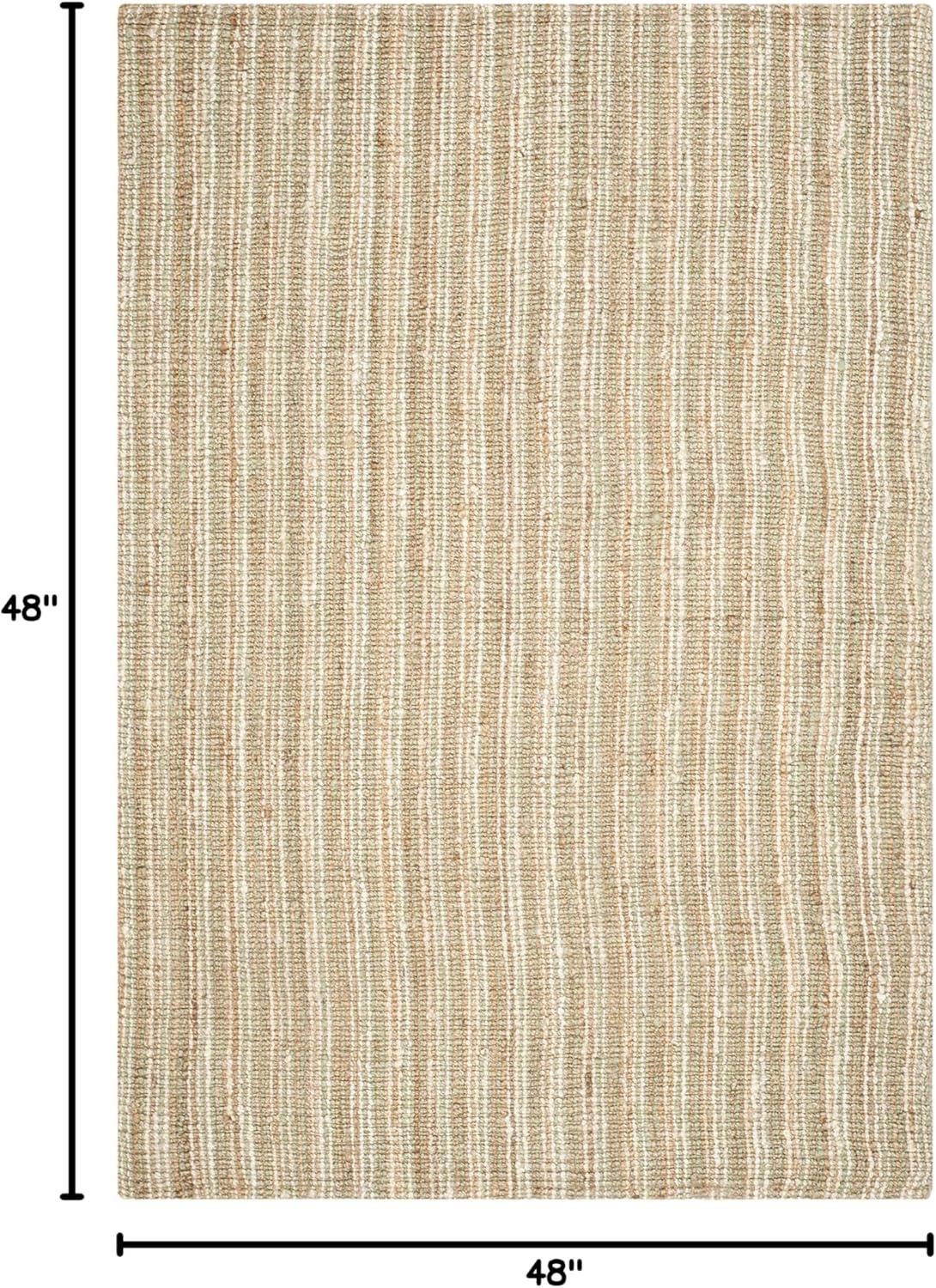 image:imageSAFAVIEH Area Rug 9x12 Natural Fiber Collection Large Natural Brown Handmade Jute Farmhouse Style Chunky Textured Thick Pile NF447ANaturalIvory