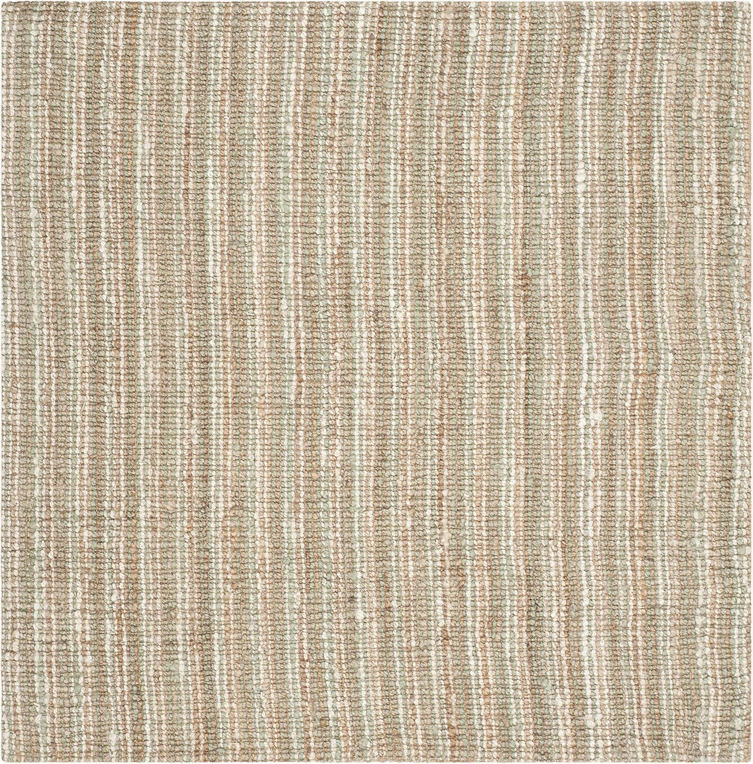 image:imageSAFAVIEH Area Rug 9x12 Natural Fiber Collection Large Natural Brown Handmade Jute Farmhouse Style Chunky Textured Thick Pile NF447ASageNatural