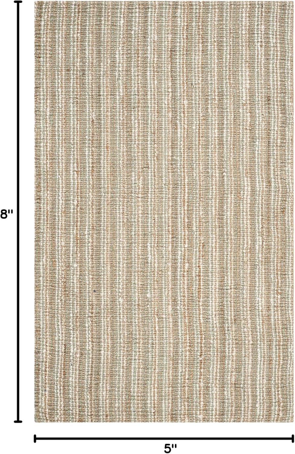 image:imageSAFAVIEH Area Rug 9x12 Natural Fiber Collection Large Natural Brown Handmade Jute Farmhouse Style Chunky Textured Thick Pile NF447ASageNatural