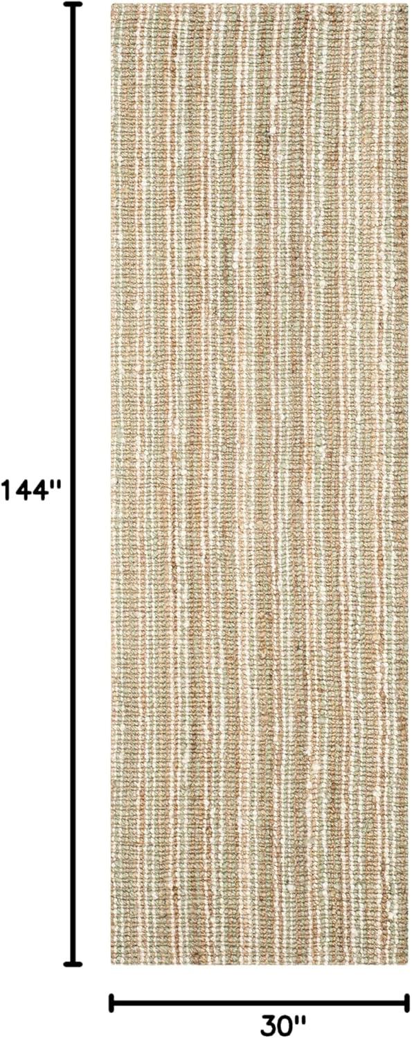 image:imageSAFAVIEH Area Rug 9x12 Natural Fiber Collection Large Natural Brown Handmade Jute Farmhouse Style Chunky Textured Thick Pile NF447ASageNatural