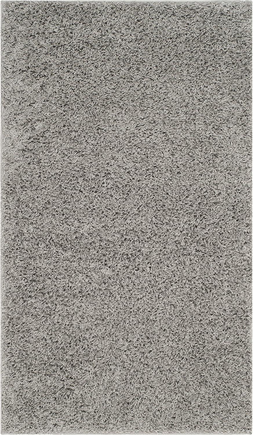 image:imageSAFAVIEH Athens Shag Collection Area Rug 51 x 76 Dark Grey NonShedding amp Easy to Clean Ideal for Living Room Bedroom Dining Space SGA119CLight Grey