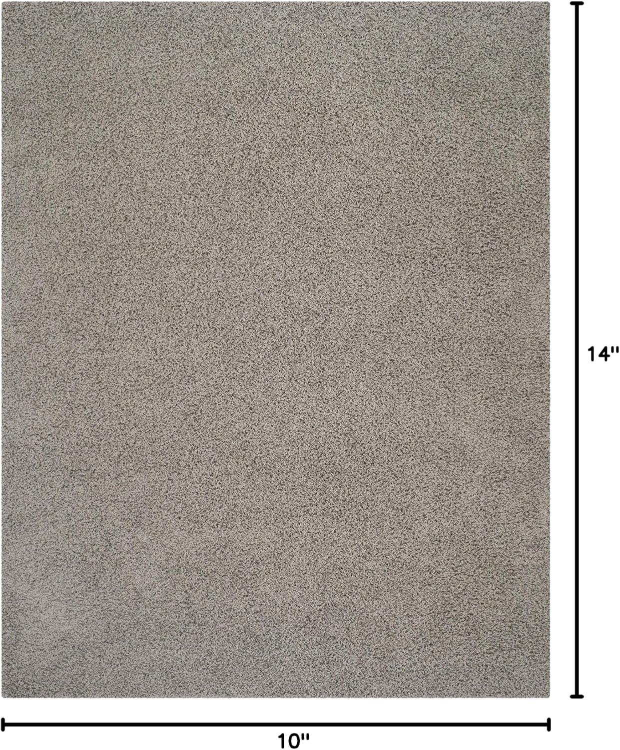 image:imageSAFAVIEH Athens Shag Collection Area Rug 51 x 76 Dark Grey NonShedding amp Easy to Clean Ideal for Living Room Bedroom Dining Space SGA119CLight Grey
