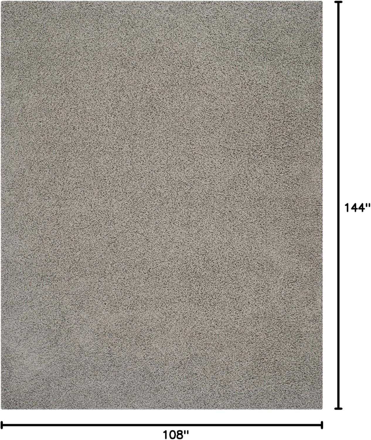 image:imageSAFAVIEH Athens Shag Collection Area Rug 51 x 76 Dark Grey NonShedding amp Easy to Clean Ideal for Living Room Bedroom Dining Space SGA119CLight Grey