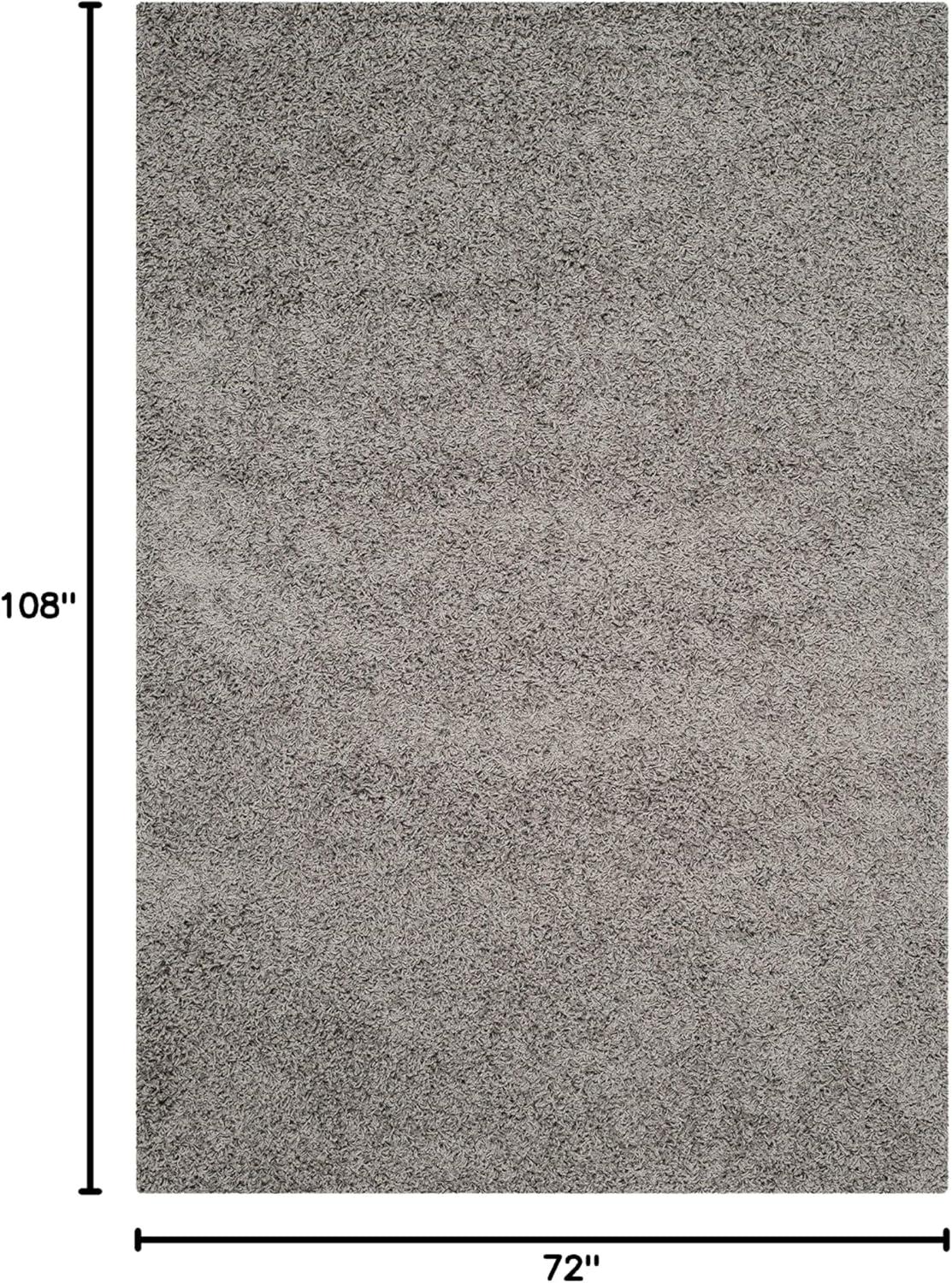 image:imageSAFAVIEH Athens Shag Collection Area Rug 51 x 76 Dark Grey NonShedding amp Easy to Clean Ideal for Living Room Bedroom Dining Space SGA119CLight Grey