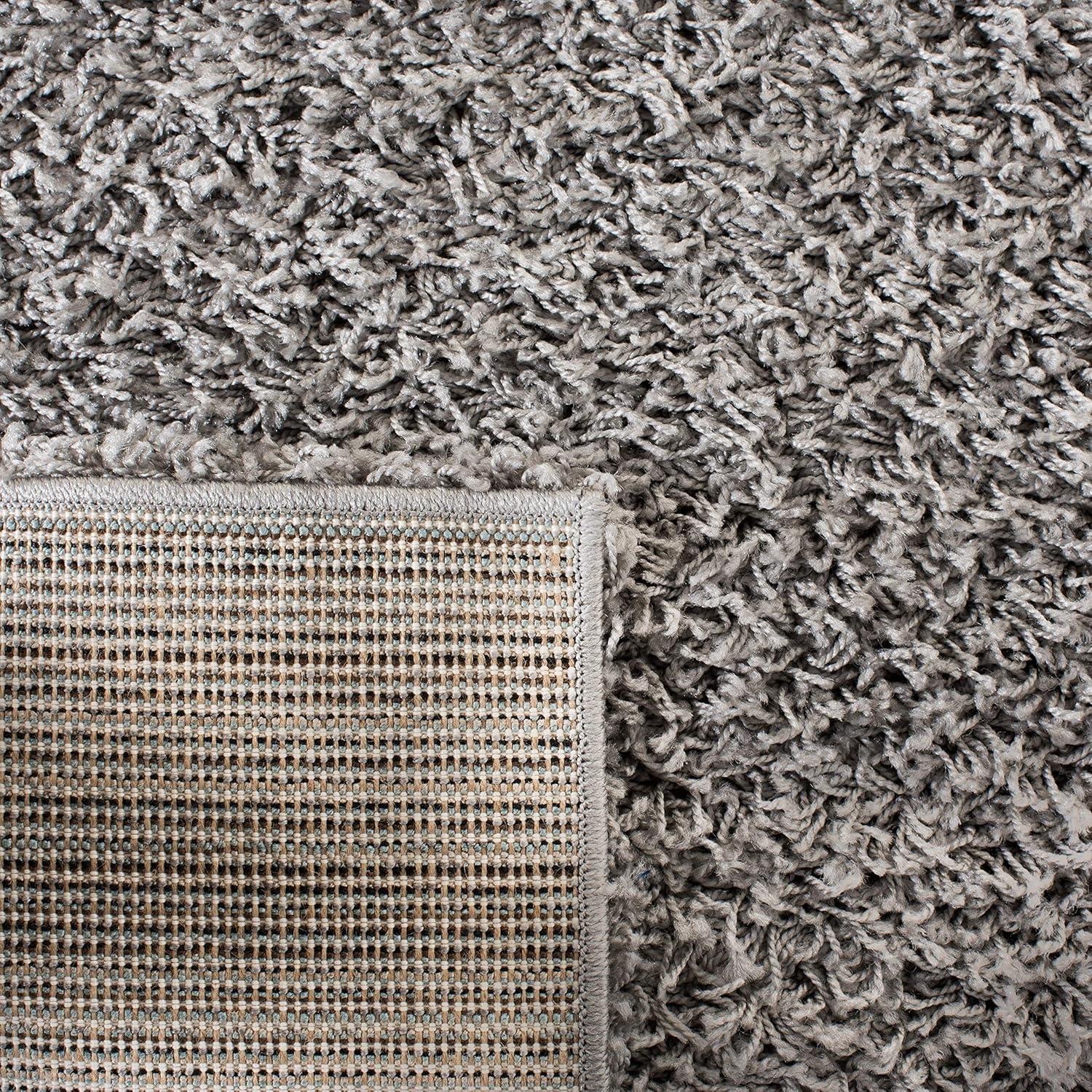 image:imageSAFAVIEH Athens Shag Collection Area Rug 51 x 76 Dark Grey NonShedding amp Easy to Clean Ideal for Living Room Bedroom Dining Space SGA119CLight Grey