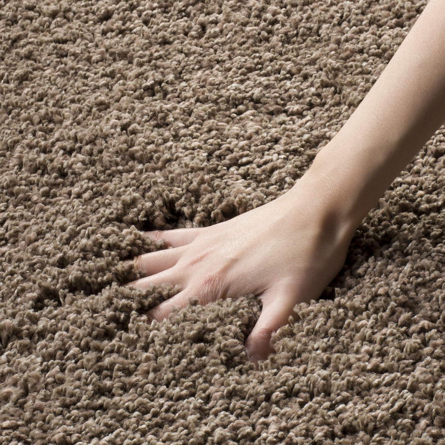 image:imageSAFAVIEH California Shag Collection Area Rug 53 x 76 Beige NonShedding amp Easy to Clean Ultra Plush Thick Pile Ideal for Living Room Bedroom Dining Space SG1511313Taupe