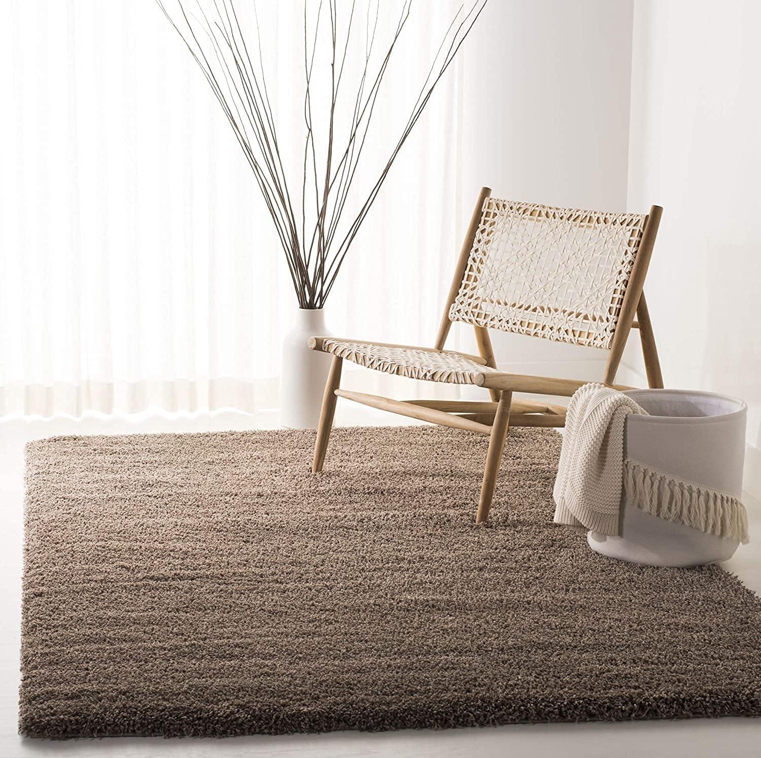 image:imageSAFAVIEH California Shag Collection Area Rug 53 x 76 Beige NonShedding amp Easy to Clean Ultra Plush Thick Pile Ideal for Living Room Bedroom Dining Space SG1511313Taupe