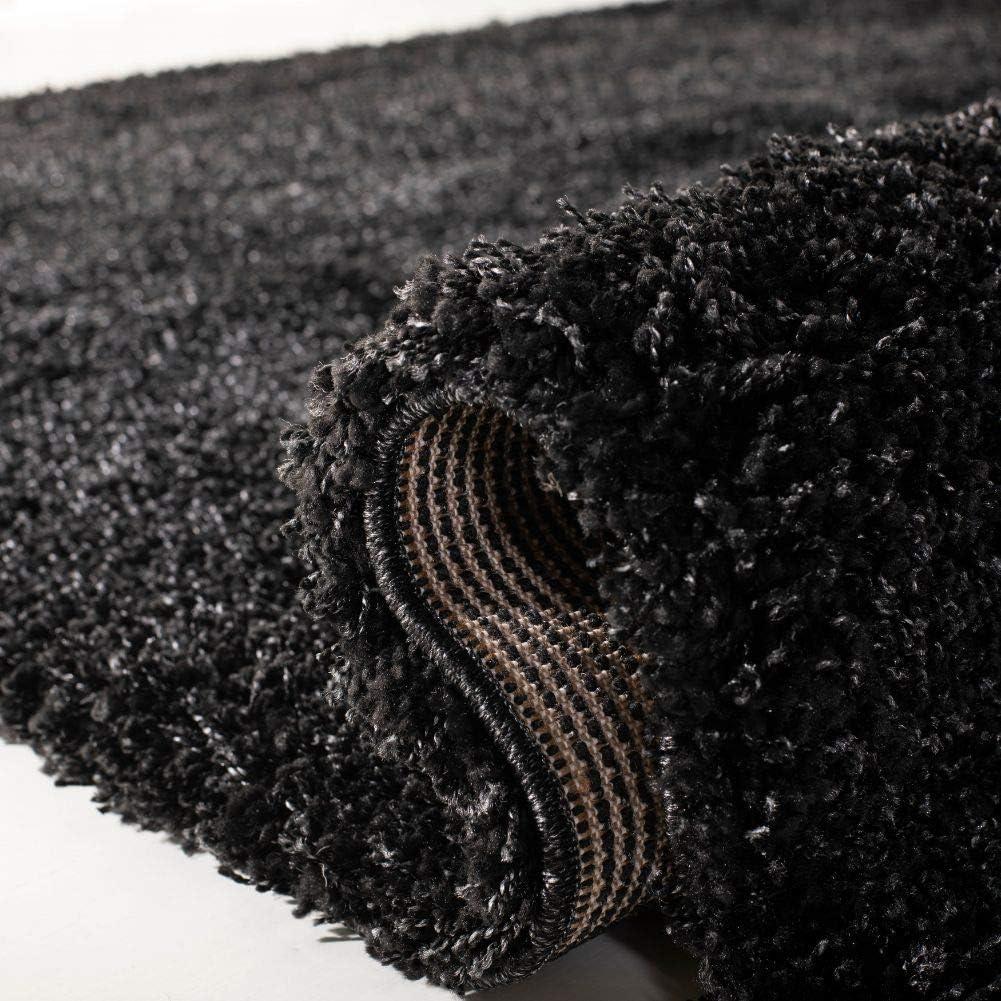 image:imageSAFAVIEH California Shag Collection Area Rug 53 x 76 Beige NonShedding amp Easy to Clean Ultra Plush Thick Pile Ideal for Living Room Bedroom Dining Space SG1511313BlackIvory