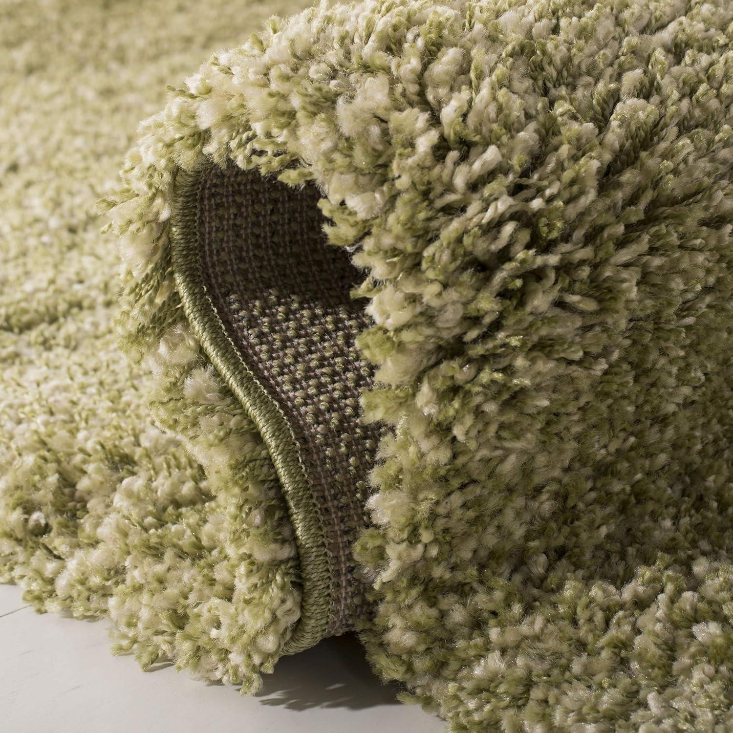 image:imageSAFAVIEH California Shag Collection Area Rug 53 x 76 Beige NonShedding amp Easy to Clean Ultra Plush Thick Pile Ideal for Living Room Bedroom Dining Space SG1511313Green