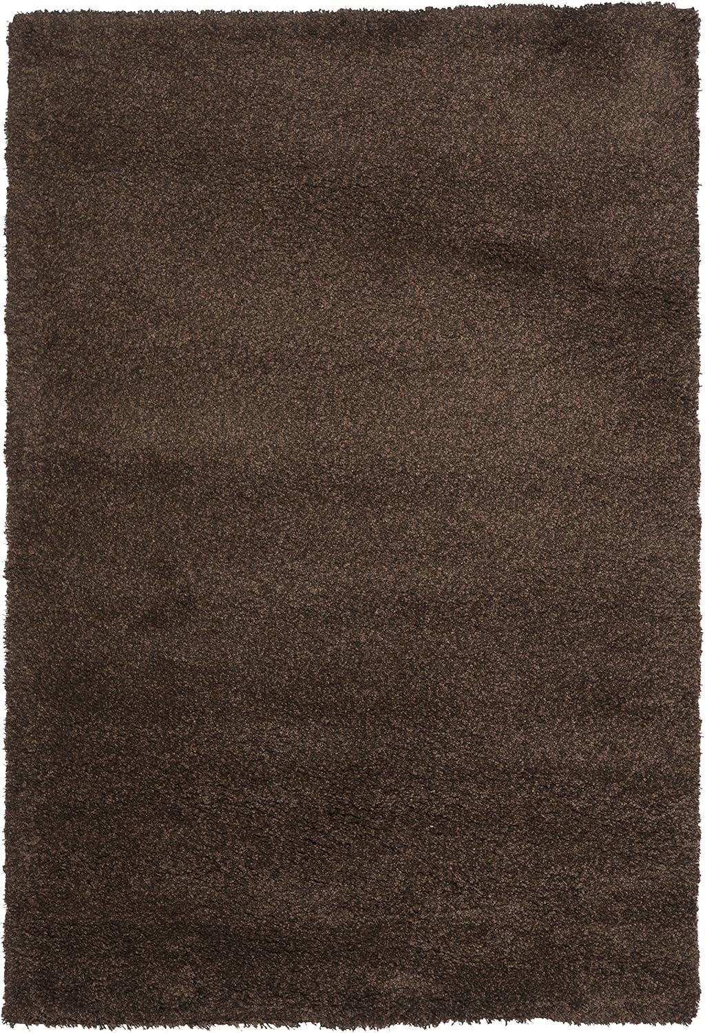 image:imageSAFAVIEH California Shag Collection Area Rug 53 x 76 Beige NonShedding amp Easy to Clean Ultra Plush Thick Pile Ideal for Living Room Bedroom Dining Space SG1511313Brown