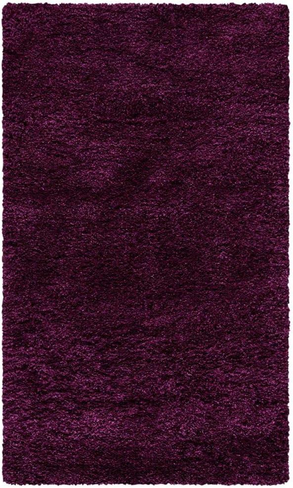 image:imageSAFAVIEH California Shag Collection Area Rug 53 x 76 Beige NonShedding amp Easy to Clean Ultra Plush Thick Pile Ideal for Living Room Bedroom Dining Space SG1511313Purple
