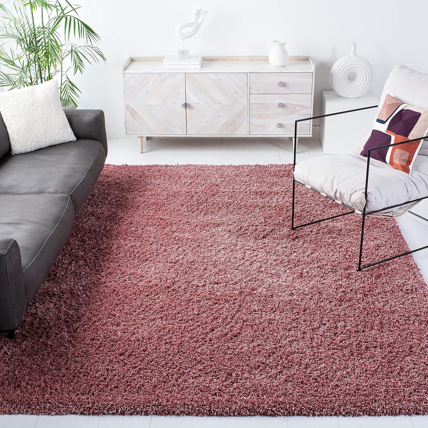 image:imageSAFAVIEH California Shag Collection Area Rug 53 x 76 Beige NonShedding amp Easy to Clean Ultra Plush Thick Pile Ideal for Living Room Bedroom Dining Space SG1511313Rose