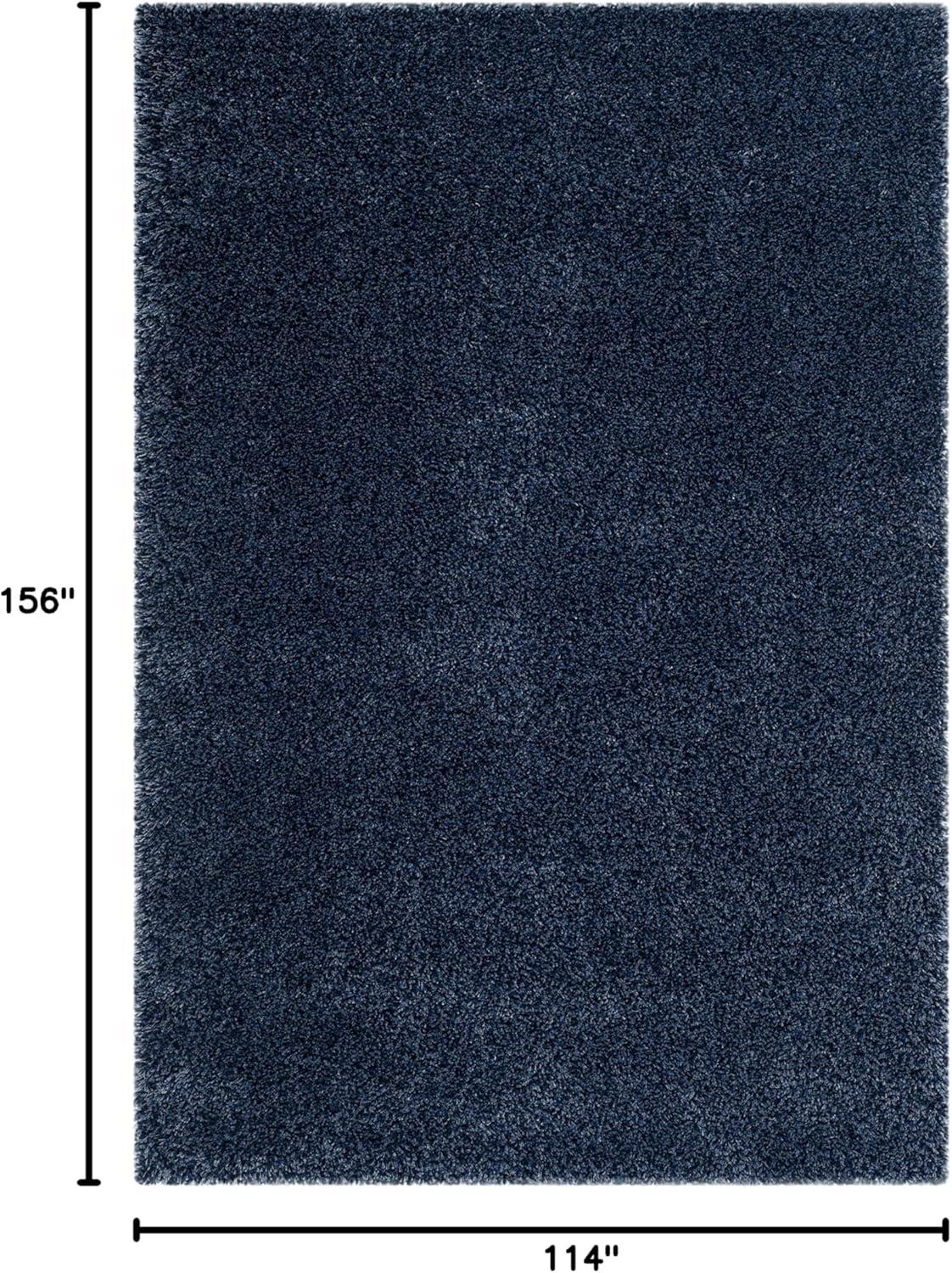 image:imageSAFAVIEH California Shag Collection Area Rug 53 x 76 Beige NonShedding amp Easy to Clean Ultra Plush Thick Pile Ideal for Living Room Bedroom Dining Space SG1511313Navy