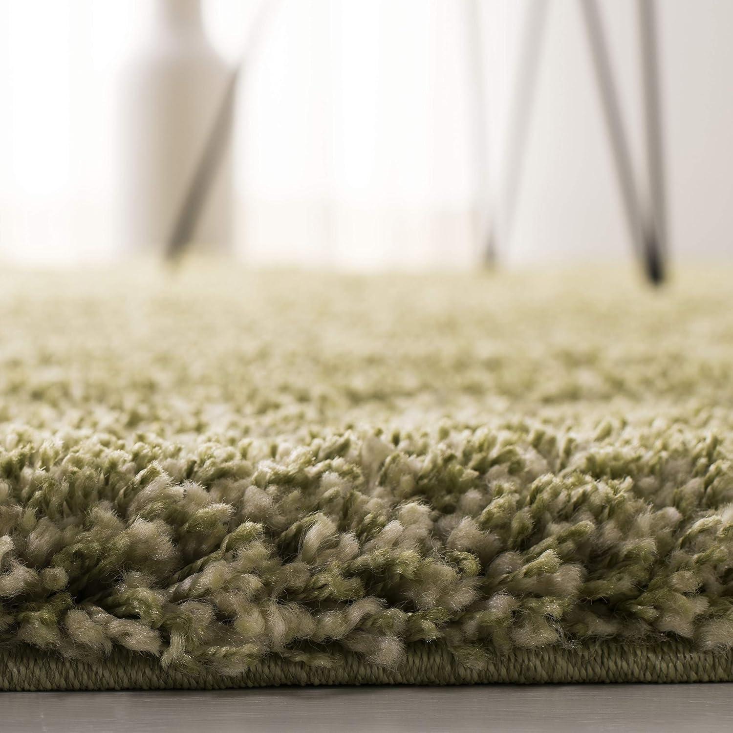 image:imageSAFAVIEH California Shag Collection Area Rug 53 x 76 Beige NonShedding amp Easy to Clean Ultra Plush Thick Pile Ideal for Living Room Bedroom Dining Space SG1511313Green