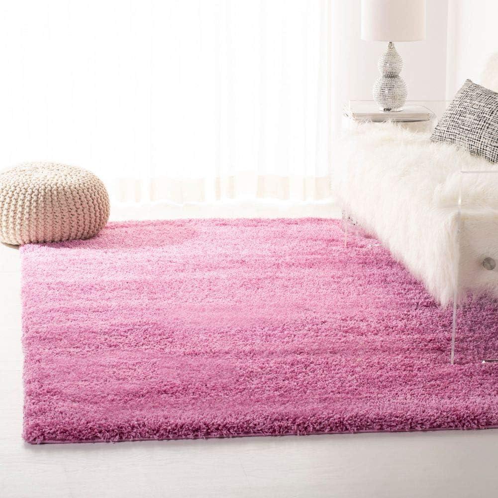 image:imageSAFAVIEH California Shag Collection Area Rug 53 x 76 Beige NonShedding amp Easy to Clean Ultra Plush Thick Pile Ideal for Living Room Bedroom Dining Space SG1511313Pink