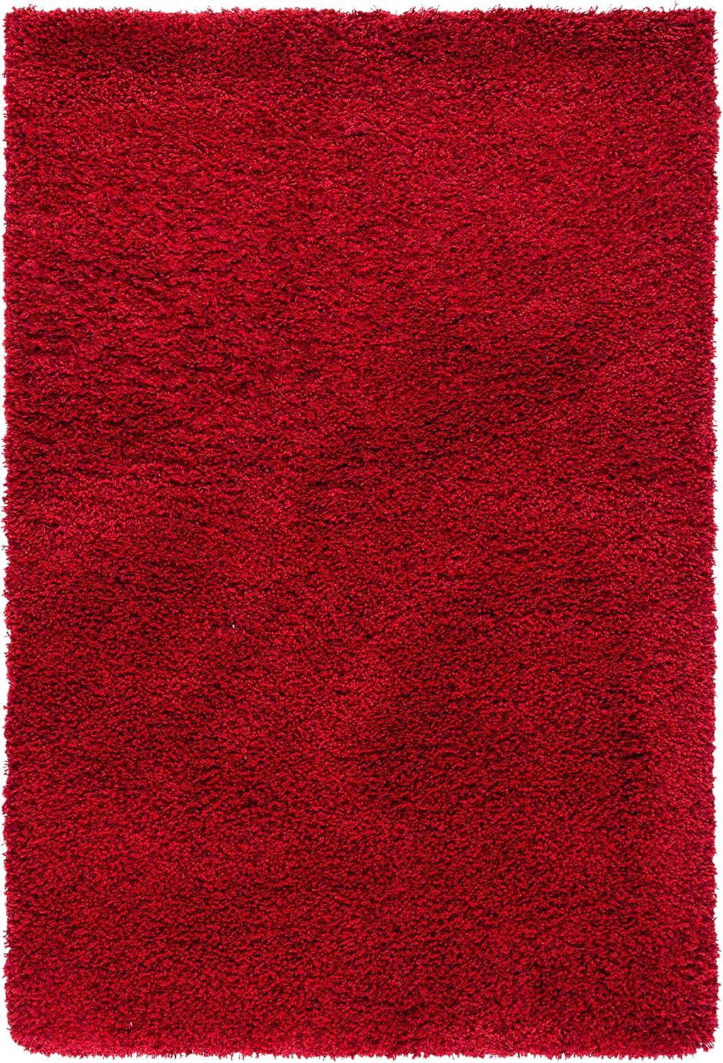 image:imageSAFAVIEH California Shag Collection Area Rug 53 x 76 Beige NonShedding amp Easy to Clean Ultra Plush Thick Pile Ideal for Living Room Bedroom Dining Space SG1511313Red