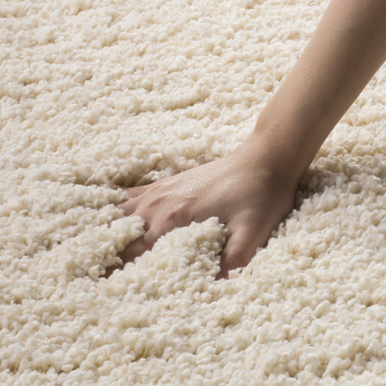 image:imageSAFAVIEH California Shag Collection Area Rug 53 x 76 Beige NonShedding amp Easy to Clean Ultra Plush Thick Pile Ideal for Living Room Bedroom Dining Space SG1511313Ivory