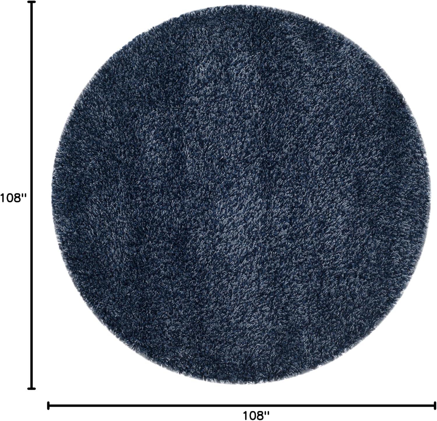 image:imageSAFAVIEH California Shag Collection Area Rug 53 x 76 Beige NonShedding amp Easy to Clean Ultra Plush Thick Pile Ideal for Living Room Bedroom Dining Space SG1511313Navy