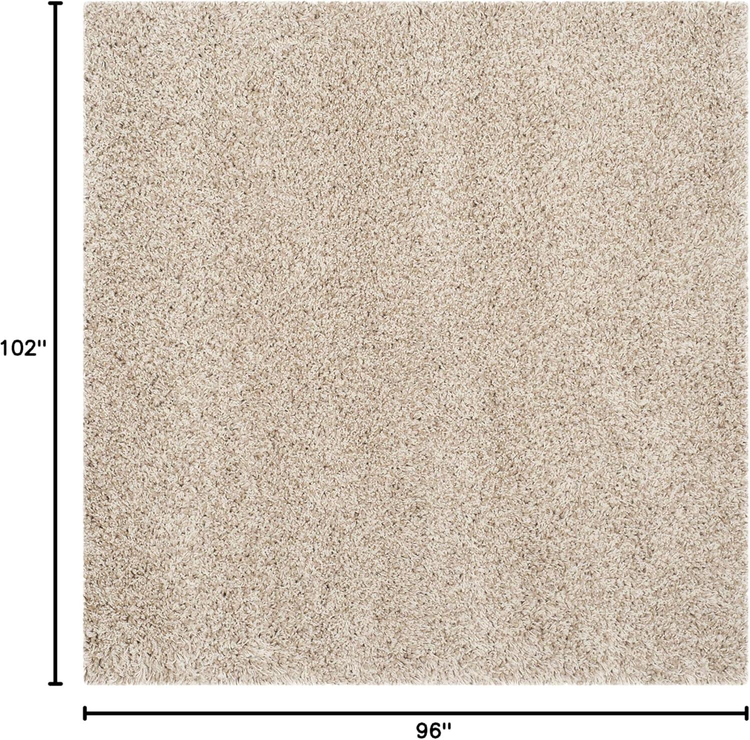 image:imageSAFAVIEH California Shag Collection Area Rug 53 x 76 Beige NonShedding amp Easy to Clean Ultra Plush Thick Pile Ideal for Living Room Bedroom Dining Space SG1511313Beige