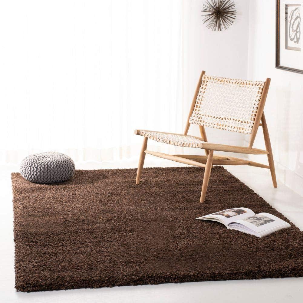 image:imageSAFAVIEH California Shag Collection Area Rug 53 x 76 Beige NonShedding amp Easy to Clean Ultra Plush Thick Pile Ideal for Living Room Bedroom Dining Space SG1511313Brown