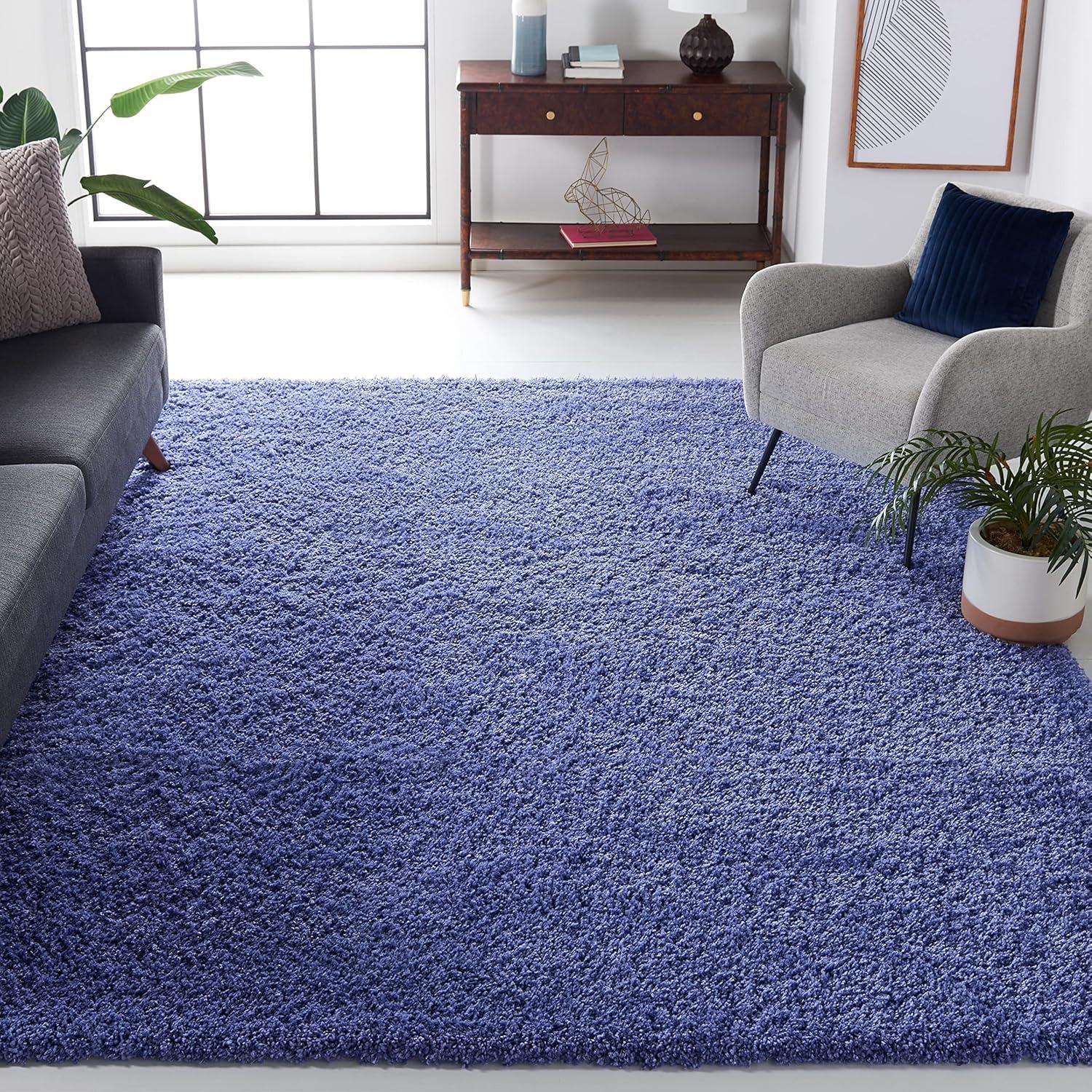 image:imageSAFAVIEH California Shag Collection Area Rug 53 x 76 Beige NonShedding amp Easy to Clean Ultra Plush Thick Pile Ideal for Living Room Bedroom Dining Space SG1511313Periwinkle